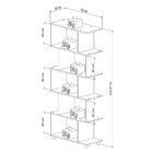 Estante Livreiro Com 5 Nichos Office Plus Appunto Branco