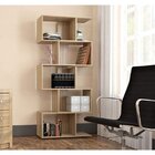 Estante Livreiro Com 5 Nichos Office Plus Appunto Castanho