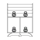 Estante Livreiro Com Cubos Aft021 Comm