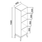 Estante Livreiro Com Pés De Madeira Genialflex - Demolição