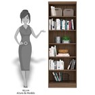 Estante Livreiro Com Prateleiras Linus Ébano - Qmovi