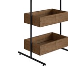 Estante Livreiro Decorativa 3 Caixas Tube Vermont Base Preta