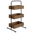 Estante Livreiro Decorativa 3 Caixas Tube Vermont Base Preta