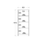 Estante Livreiro Ditália 4 Portas E-956 Branco