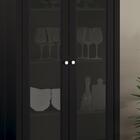 Estante Livreiro Ditália Com Iluminação 2 Portas 1 Gaveta E-9