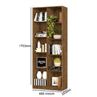 Estante Livreiro Duplo Amêndoa 10 Nichos