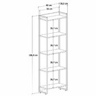 Estante Livreiro Dynamica Industrial 60cm 5 Prateleiras C08 C