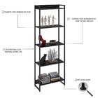 Estante Livreiro Dynamica Industrial 60cm 5 Prateleiras C08 P