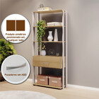 Estante Livreiro Emoção 4 Nichos E 1 Gaveta Jcm Movelaria Cin