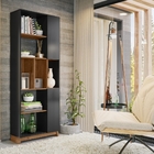 Estante Livreiro Fanny Preto Canela