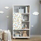 Estante Livreiro Infantil 1 Porta 4 Nichos  Branco Tx