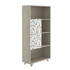 Estante Livreiro Infantil 1 Porta 4 Nichos  Nature