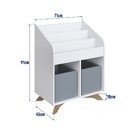 Estante Livreiro Infantil Affetto Com 2 Cubos Branco/azul