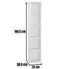 Estante Livreiro Janaina 4 Prateleiras Branco Ajl