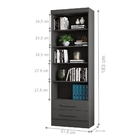 Estante Livreiro Kenner Chumbo