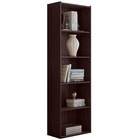 Estante Livreiro Luiza 4 Prateleiras Castanho Ajl