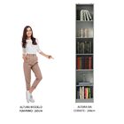 Estante Livreiro Madesa 6906 Com 6 Nichos - Cinza