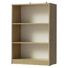 Estante Livreiro Madesa 6907 Com 3 Nichos - Carvalho