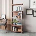 Estante Livreiro Maior Alta Com Tubos Quadrados De Aço Carbon