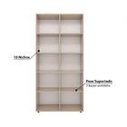 Estante Livreiro Mathilde Com 10 Nichos Montana