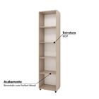 Estante Livreiro Modular Alcídes 45 Cm Com 5 Nichos - Amadei