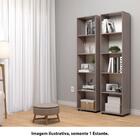 Estante Livreiro Modular Alcídes 45 Cm Com 5 Nichos - Carval