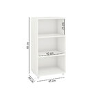 Estante Livreiro Modular Tica 45 Cm Com 3 Nichos - Branco