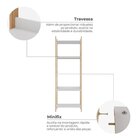 Estante Livreiro Modular Vivace Com 5 Prateleiras Organizador