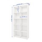 Estante Livreiro Multiuso 10 Nichos Berlin Drd Móveis Branco