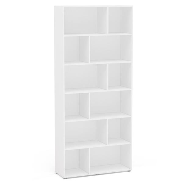 Estante Livreiro Multiuso 12 Nichos Xangai Branco - Politorno