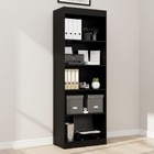 Estante Livreiro Multiuso 4 Prateleiras 1,71m Office Preto J&a