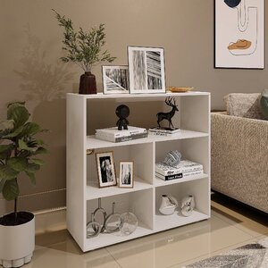 Estante Livreiro Multiuso 5 Nichos Moscow Espresso Móveis Branco