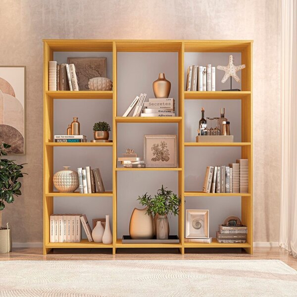 Estante Livreiro Multiuso Com 11 Nichos Odelia Freijó