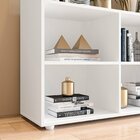 Estante Livreiro Multiuso Com 5 Nichos Cairo Branco