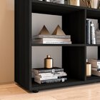 Estante Livreiro Multiuso Com 5 Nichos Cairo Preto