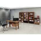 Estante Livreiro Multiuso Com Portas De Vidro C604 Nobre Com