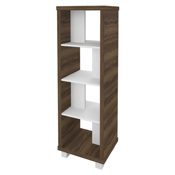 Estante Livreiro Multiuso Decorativa Flex Nogal/branco - Arta