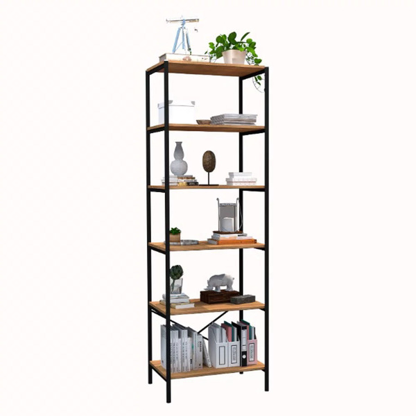Estante Livreiro Multiuso Estilo Industrial 180cm 6 Prateleir