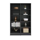 Estante Livreiro Multiuso Mirage 8 Prateleiras 1,77m Preto Vi