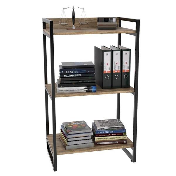 Estante Livreiro Multiuso Prisma Estilo Industrial 60cm 3 Pra