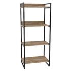 Estante Livreiro Multiuso Prisma Estilo Industrial 60cm 4 Pra