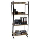 Estante Livreiro Multiuso Prisma Estilo Industrial 60cm 4 Pra