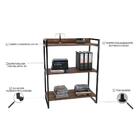 Estante Livreiro Multiuso Prisma Estilo Industrial 80cm 3 Pra