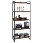 Estante Livreiro Multiuso Prisma Estilo Industrial 80cm 5 Pra