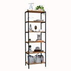 Estante Livreiro Multiuso Trento Estilo Industrial 180cm Com