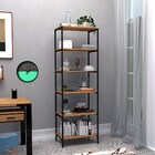 Estante Livreiro Multiuso Trento Estilo Industrial 180cm Com