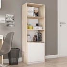 Estante Livreiro Office Com Porta Miami Casa Blanca Branco