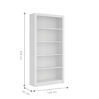 Estante Livreiro Office Tanya Branco