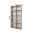 Estante Livreiro Oregon Com 10 Nichos Montana Marrom