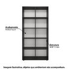 Estante Livreiro Oregon Com 10 Nichos Preto